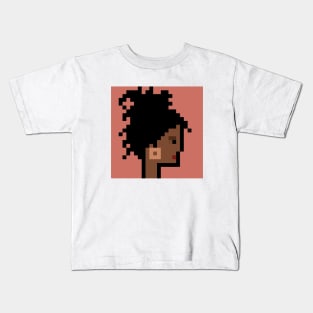 Pixel Art / Afro Woman Dreadlocks /ToolCrypto NFT #52 T-Shirt Kids T-Shirt